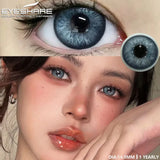 Hivava  1pair New Colored Contacts Lenses for Eyes Blue Lenses Green Contacts Lenses Yearly Brown Eyes Lens Fashion Gray Pupils