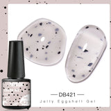 Hivava  -  Eggshell Gel Polish Milky White Semi Permanent Gel Nail Polish Lamp Varnish Soak Off UV Gel Nail Art Manicure Top Coat