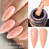 Hivava  -  7ml Dark Nude Rubber Base Gel Nail Polish Semi Permanent UV Gel LED Nail Art Varnish For Nails Manicure DIY Design