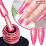 Hivava  -  7ml Thread Shell Rubber Base Gel Nail Polish 2 In 1 Aurora Pearly Shells UV LED Nail Art Gel Varnish For Nails