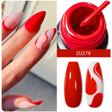 Hivava  -   5ml Sliver Metallic Liner Gel Nail Polish Super Bright Mirror Effect Painting Drawing Line Graffiti Stripe Nail Art