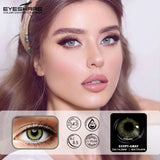 Hivava   Color Contact Lenses for Eyes 2pcs Blue Color Contact Lenses Yearly Cosmetic Contact Lenses  Beauty Makeup Color Lens