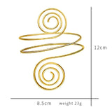 Hivava  -  Retro Metal Punk Coiled Snake Spiral Upper Arm Cuff Armlet Armband Bangle Women Jewelry Egypt Swirl Arm Cuff Armlet Bracelet