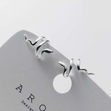 Hivava  -  Punk Silver Color Snake Ear Clip Earrings for Women Men Without Piercing Fake Cartilage Ear Cuff Earrings Jewelry 1Pcs