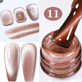 Hivava  -  10ml Silver Water Light Cat Magnetic Gel Nail Polish Nail Supplies Vernis Semi Permanent Gel for Fall Winter Nails