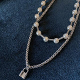 Hivava Silver Clavicle Pearl Necklace