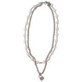 Hivava Silver Clavicle Pearl Necklace