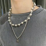 Hivava Silver Clavicle Pearl Necklace