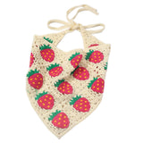 Hivava Strawberry Crochet Hair Scarf