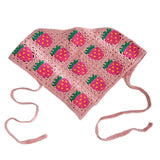 Hivava Strawberry Crochet Hair Scarf