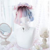 Hivava Blue Pink Lolita Short Wig