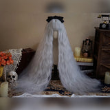 Hivava Cosplay 120cm Extra Long Silver Wig