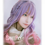 Hivava Purple Pink Gradual Change Pastel Lolita Long Curl Wig