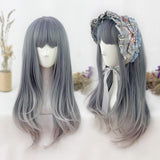 Hivava Gradient Color Lolita Long Curly Wig