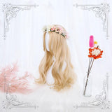 Hivava Lolita Light Blonde Mid Length Curly Wig