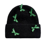 Hivava Soft Girl Bows Beanie Hat