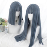 Hivava Green/Blue Natural Straight Lolita Cosplay Wig