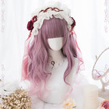 Hivava Pink Gradient Lolita Long Curl Wig