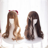 Hivava Lolita Long Curly Brown Wig