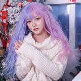 Hivava Alice Bunny Cotton Candy Parted Pastel Purple Pink Lolita Wig