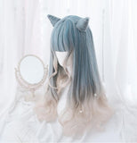 Hivava Pastel Mixed Color Lolita long Curl Wig