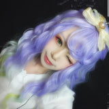 Hivava Gradient Purple Fairy Long Curl Wig