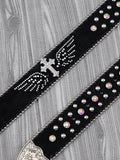 Hivava Gothic Cross Embellished Belt