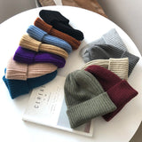 Hivava New Candy Colors Winter Hat Women Knitted Hat Warm Soft Trendy Hat Kpop Style Wool Beanie Elegant All-match Hat