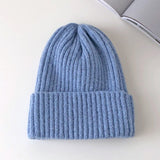 Hivava New Candy Colors Winter Hat Women Knitted Hat Warm Soft Trendy Hat Kpop Style Wool Beanie Elegant All-match Hat