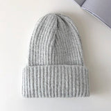 Hivava New Candy Colors Winter Hat Women Knitted Hat Warm Soft Trendy Hat Kpop Style Wool Beanie Elegant All-match Hat