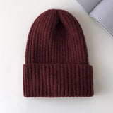 Hivava New Candy Colors Winter Hat Women Knitted Hat Warm Soft Trendy Hat Kpop Style Wool Beanie Elegant All-match Hat