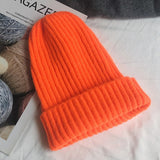 Hivava New Candy Colors Winter Hat Women Knitted Hat Warm Soft Trendy Hat Kpop Style Wool Beanie Elegant All-match Hat