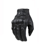 Hivava Motorcycle Gloves black Racing Genuine Leather Motorbike white Road Racing Team Glove men summer winter