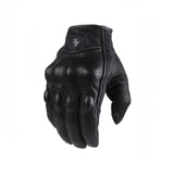 Hivava Motorcycle Gloves black Racing Genuine Leather Motorbike white Road Racing Team Glove men summer winter